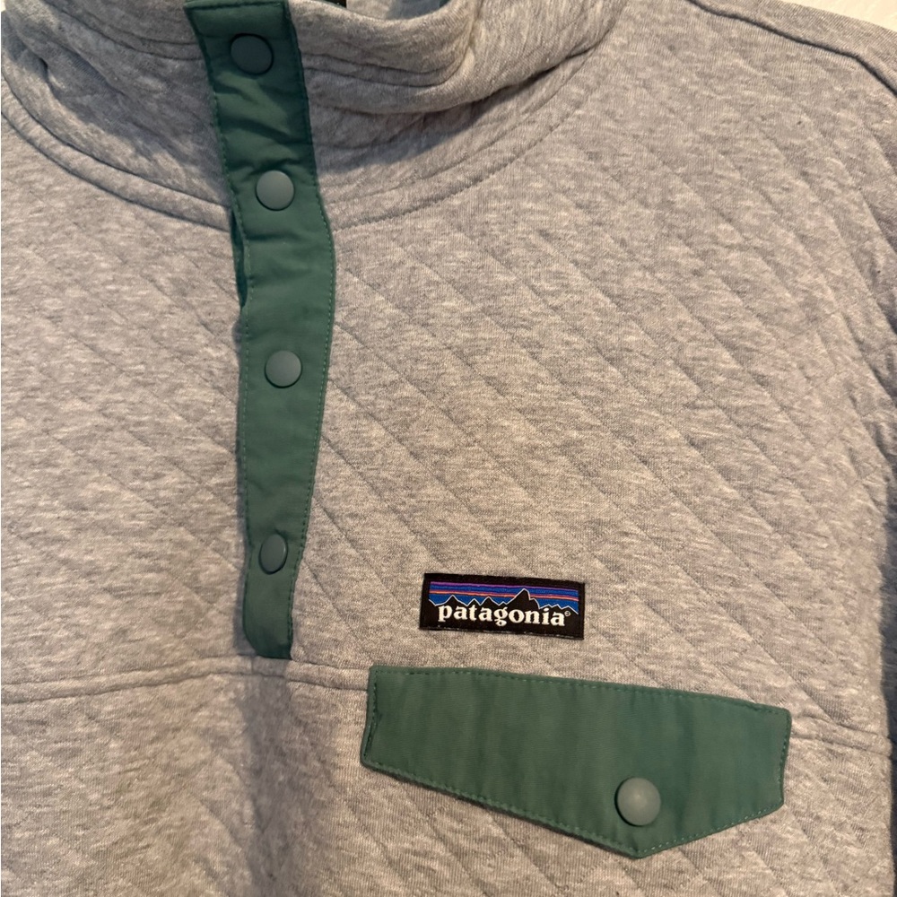 Patagonia Organic Cotton Snap T Pullover- wm’s XXL - Picture 3 of 4